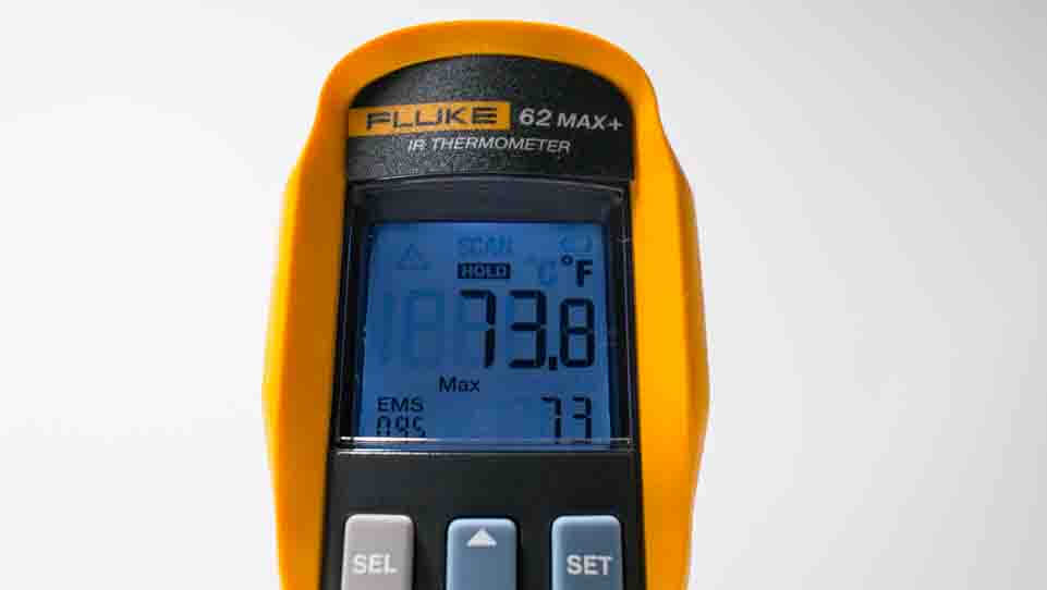 fluke 62 max ems setting for skin